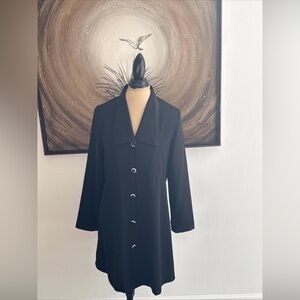 Elegant Black Women's Trench Coat